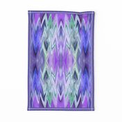 CHV5 - Chevron Tea Towel in Purple and Green