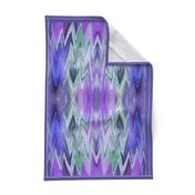 CHV5 - Chevron Tea Towel in Purple and Green