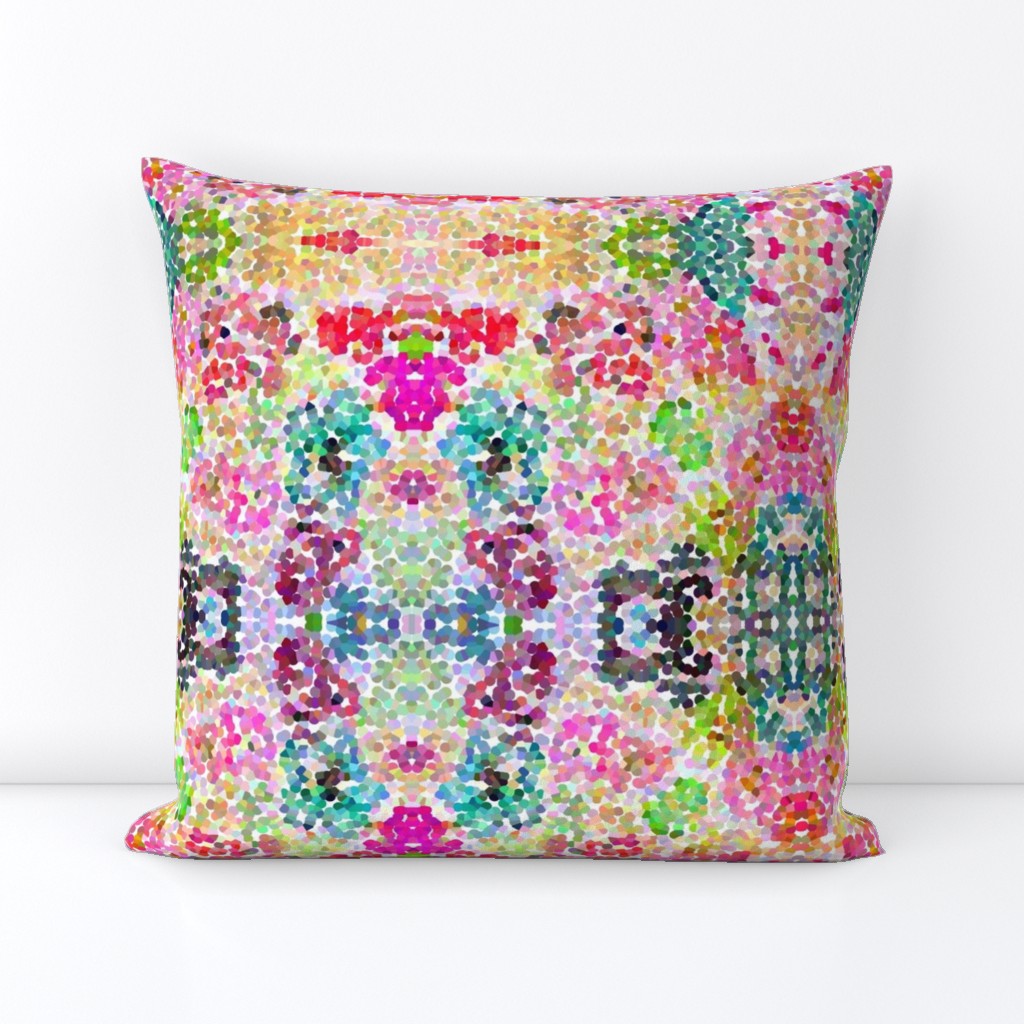 Pointillism Inspired Floral Print - Small