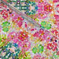 Pointillism Inspired Floral Print - Small