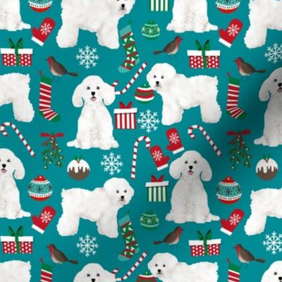 bichon frise christmas fabric cute xmas dogs design xmas fabrics for dogs