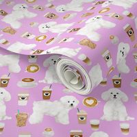 bichon frise cute dogs fabric best coffee and dogs fabric print cute dog designs