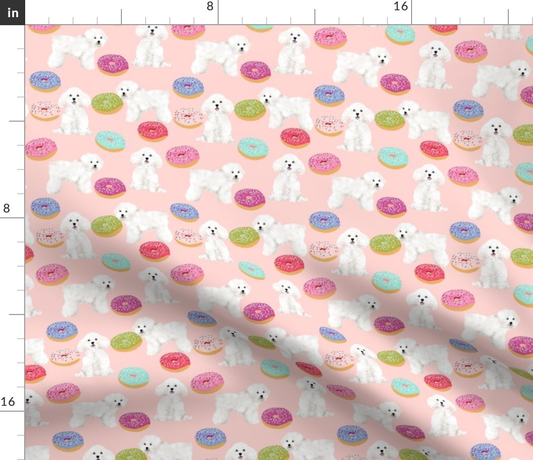 bichon frise dog fabric cute donuts design best dogs fabric for quilting cute dogs