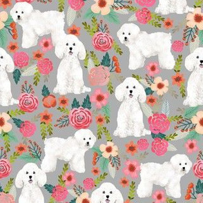 bichon florals fabric cute bichon design best bichon florals fabric cute bichon frise dog fabric 