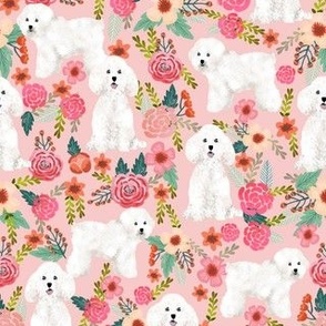 bichon florals fabric cute bichon frise dog fabric best florals les fleurs dog quilting fabrics