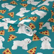 bichon frise pizza fabric cute dog fabric best dog quilting fabrics cute dog design best pizzas design