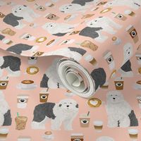 old english sheepdog coffees fabric cute coffees designs for dogs old english sheepdog owners will love this dog quilting fabric