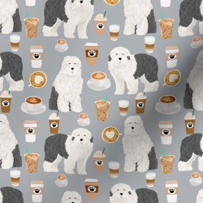 old english sheepdog fabric cute old english sheepdog and coffees print for quilting projects cute dog fabrics for quilters