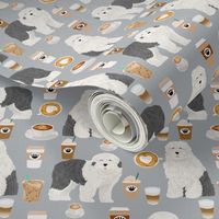 old english sheepdog fabric cute old english sheepdog and coffees print for quilting projects cute dog fabrics for quilters