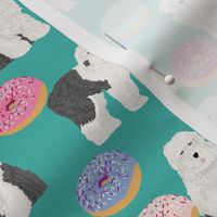 old english sheepdogs donuts fabric cute donuts designs best old english sheepdog fabrics cute pastel donuts