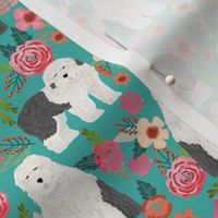 old english sheepdog florals cute dogs best dog floral prints cute old english sheepdog designs