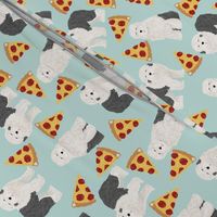 old english sheepdog pizza fabric cute dogs food fabric best dogs and pizzas designs