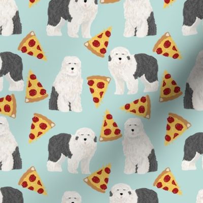 old english sheepdog pizza fabric cute dogs food fabric best dogs and pizzas designs