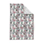 old english sheepdogs christmas fabric cute dogs design best xmas holiday dog fabric