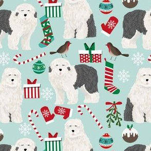 old english sheepdog cute dogs best dog design cute christmas fabrics for old english sheepdog owners