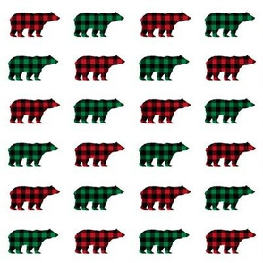 red and green plaid bears christmas christmas fabric xmas christmas deer christmas plaids