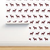 buffalo plaid deer trees deer deer silhouette christmas deer