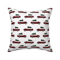 christmas wagon christmas red and green plaid fabric green plaids wagon christmas trees on wagons