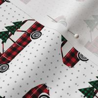 christmas wagon christmas red and green plaid fabric green plaids wagon christmas trees on wagons