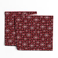 buffalo plaid snowflakes winter christmas fabric snowflakes christmas plaid christmas fabric