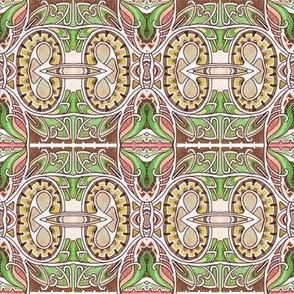 Nouveau Deco Kaleidoscope Squares
