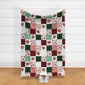 christmas cheater with plaid plaid cheater quilt christmas fabric patchwork red and green plaids tartan christmas