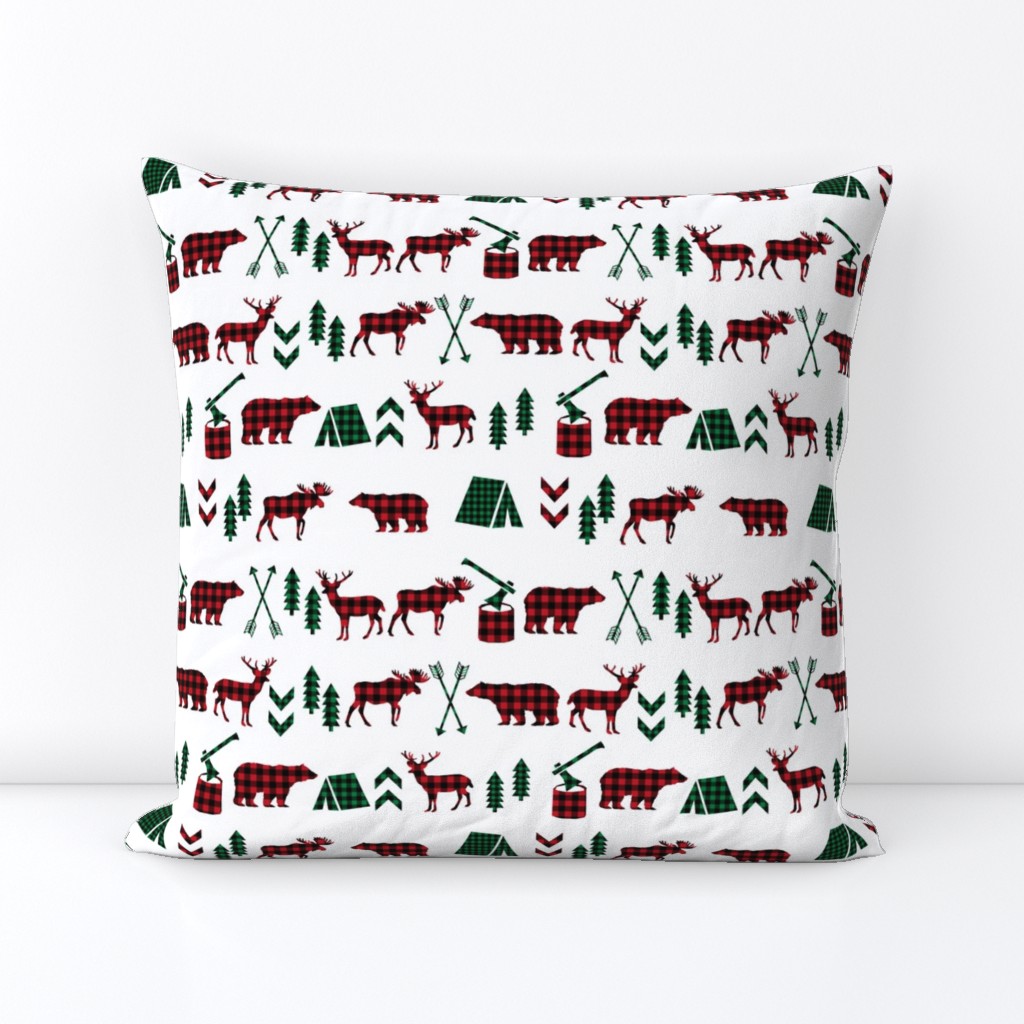 buffalo plaid christmas camping outdoors plaid kids cute kids designs