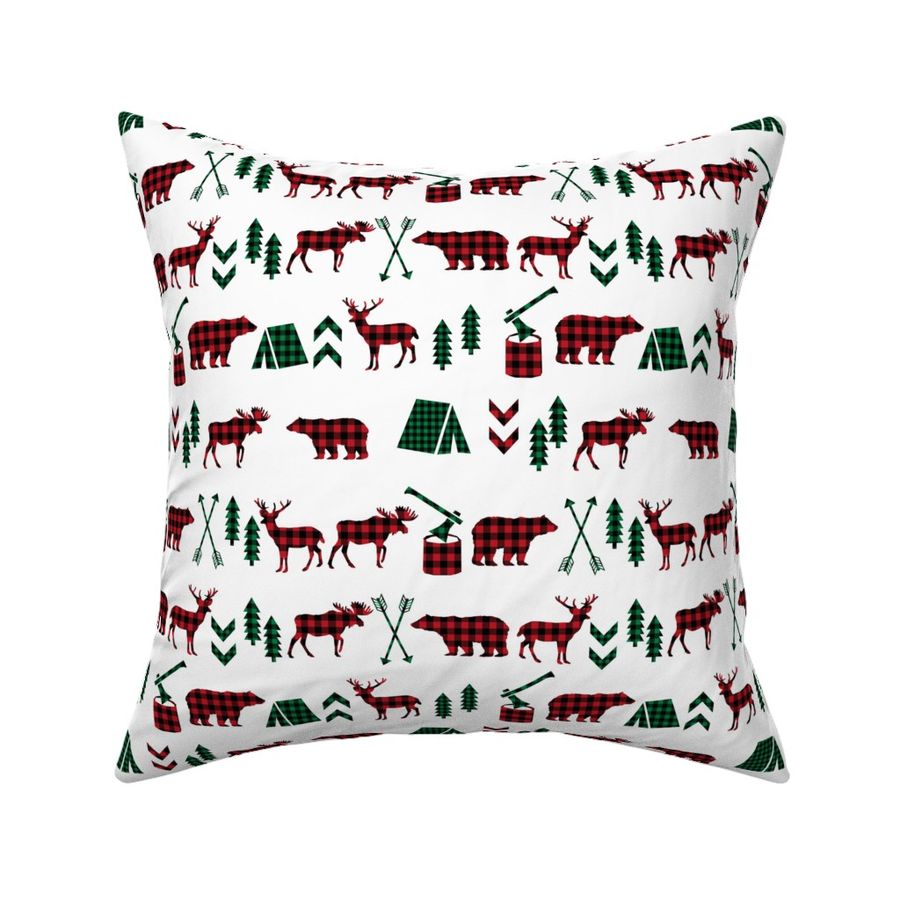 buffalo plaid christmas camping outdoors plaid kids cute kids designs