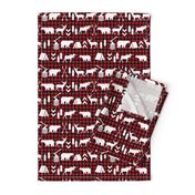 buffalo plaid woodland christmas winter fall cabin print