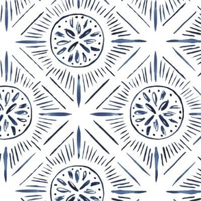 Diamond Sunburst - indigo