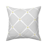 Diamonds and Dots - Grey Citron