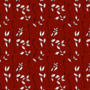 Red Chili Print leaves by Salzanos