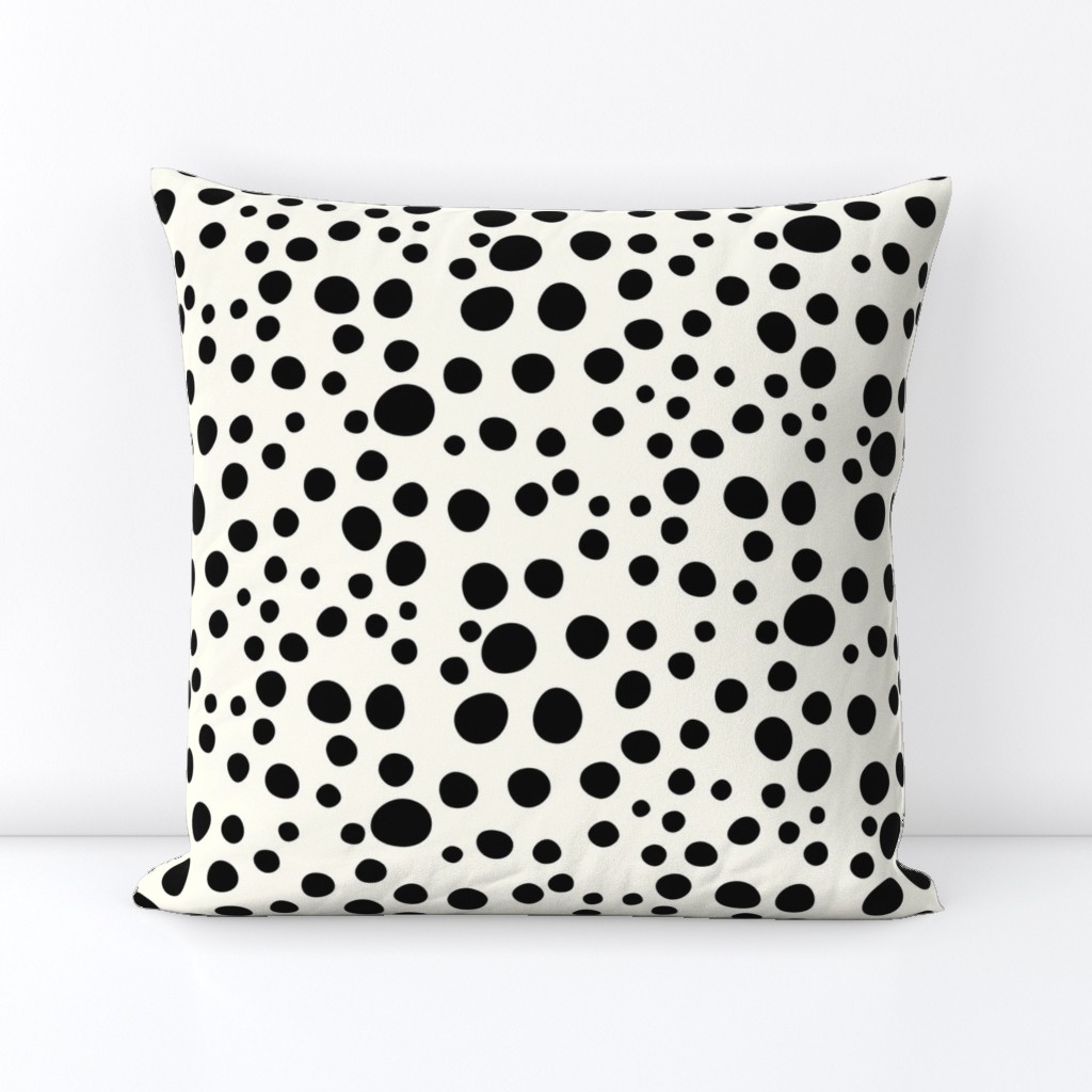 Leopard spots - black on off white vanilla || by sunny afternoon