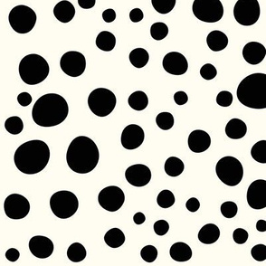 Leopard spots - black on off white vanilla || by sunny afternoon