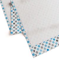 Winter Polka Dot Blue Gray White