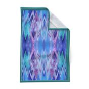 CHV6 - Chevron Tea Towel in  Purple - Maroon - Blue