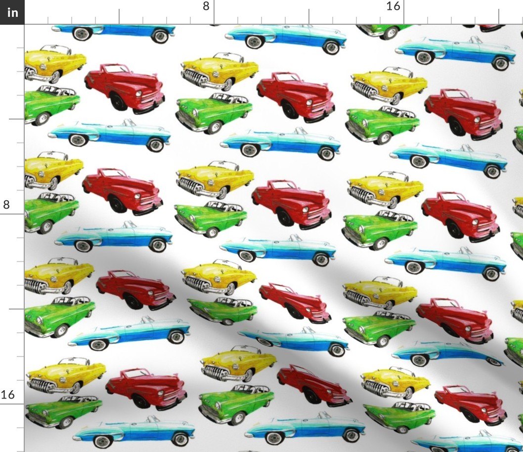 Cuba_cars_fabric