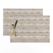 Conch Shells on Sandy Beige