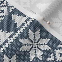 fair isle (deer) navy || winter knits