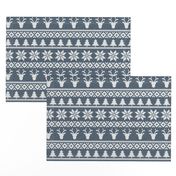 fair isle (deer) navy || winter knits