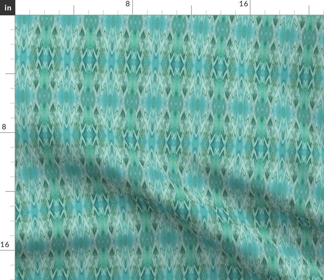 SRD4 - Small - Shards of Light in Tonal Turquoise