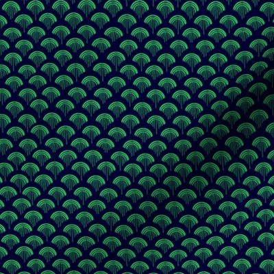 Scales, Green on Navy