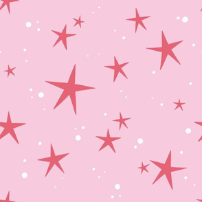 Stars in lovely pink