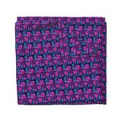 Fasciata Tropical - Dark Blue Pink - SMALL