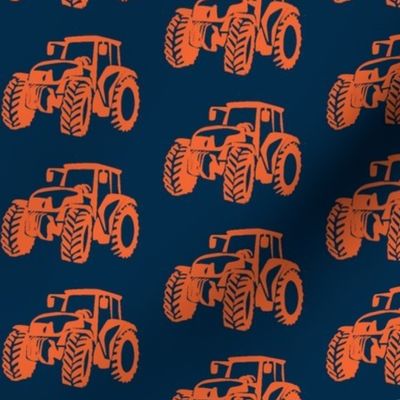 Tractors Navy with Orange