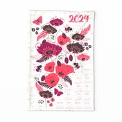 Poppies and Bees 2024 Calendar