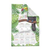 Toucan Tea Towel Calendar 2018