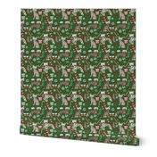 chinese crested dogs christmas fabric cute dogs design best xmas holiday dog fabric