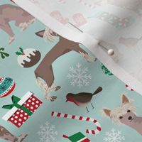 chinese crested dogs cute dog fabric best christmas fabrics cute dog christmas fabric