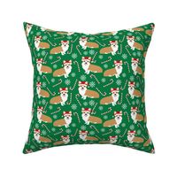 santa corgis cute christmas fabrics snowflakes and candy canes cute christmas fabrics dog christmas 